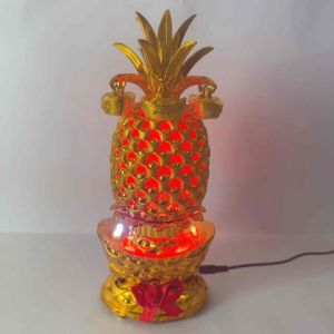 Fengshui Rotating Pineapple Gold Ingot Money Bar Money Tree Wealth Tree Living Room Home Decor