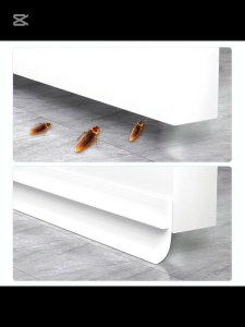 Silikon Strip Penutup Celah Bawah Pintu / Silicon Karet Perekat Pintu Jendela Anti Kecoa Udara Debu