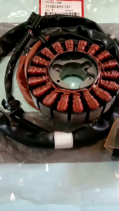 SPUUL STATOR COMP HONDA PCX 150 TAHUN 2017-2021 KODE PART 31120-K97-TO1 ORIGINAL