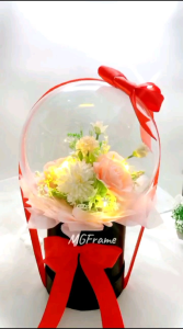 Lovely Dreamming Ball Akrilik Flower Buket Bunga Balon Box Buket dalam Balon Graduation Opening Valentine