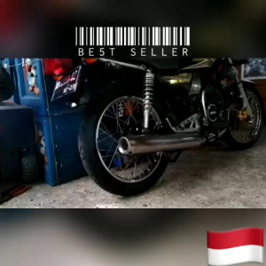 Saringan Knalpot model Racing rx king rx k rx king Suara super garing dan pedas POLOS SILVER  tarikan mantap
