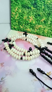 ❤️ INEZ CRAFT ❤️ Tasbih Tijani Tulang Kerbau Kombinasi User Black T31