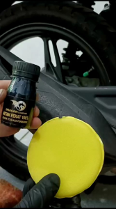 Penghitam body permanen 1liter murah sudah dapat sarung tangan dan busa