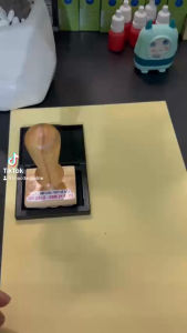 Con Dấu cán gỗ loại nhỏ đóng tem thư đóng nhật ký cá nhân thương hiệu cửa hàng shop online size nhỏ in ấn dễ dàng