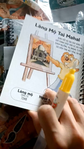 combo 2 tập tô màu nước thế giới kỳ quan