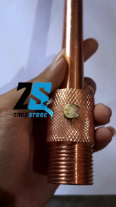 Penangkal Anti Petir Untuk Rumah Tombak Splitzen Kuningan Asli 1 inch TB 60 cm
