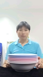 ชาม​ปาก​บาน​ 10​นิ้ว​ เมลามีน​แท้​ ตรา​ถ้วย​/เมลามีน​แวร์​ [6​ชิ้น]​