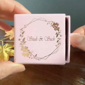 [Studs & Such] Vintage 925 Silver Stalk of Leaves Stud Earrings With Cubic Zirconia