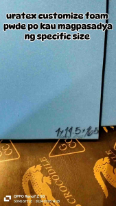 URATEX CUSTOMIZE 1x14.5x16.5(3pcs) thinkness of 1 inch