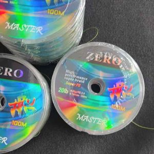 สายพีอี เอ็นตกปลา Zero Super PE 100 เมตร สีเขียว