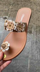 Marikina Slipper one finger style with Flowers High Quality Ladies Footwear