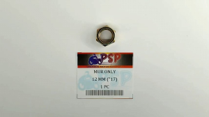 Mur Only 12mm ("17) Harga Per 1 PCS - Mor Kuning Nut Only Hex 12 Mili M12 Kunci 17 Drat 1.2 Universal