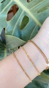 GELANG GOLD RANTAI NURI LAPIS GOLD BEST SELLER TIDAK ALERGI | PERHIASA. WANITA TERBARU