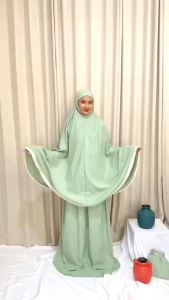 Mukena Dewasa Travel 2in1 Katun Premium