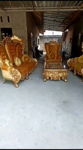 KURSI TAMU UKIR MEWAH KAYU JATI PERHUTANI