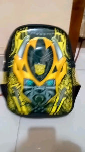 Tas Sekolah Anak Laki-Laki Bumblebee Karakter Timbul Sudah Ber LED PAUD