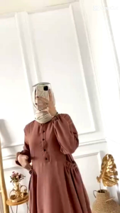 GAMIS CHIKA RAYON KRINGKEL PREMIUM / GAMIS MODERN 2024 / GAMIS MUSLIM