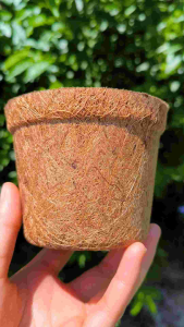 10ชิ้น กระถางใยมะพร้าว 4 นิ้ว กระถางต้นไม้ กระถางรักษ์โลก กระถาง  coirpots coconut fiber