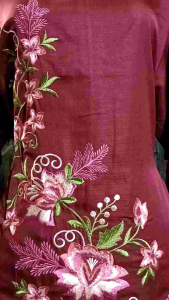 SETELAN BAJU KURUNG BORDIR SONGKET BUNGA