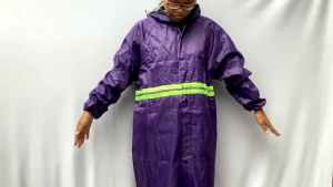 ชุดกันฝน เสื้อกันฝน มีแถบสะท้อนแสง Waterproof Raincoat ซิปชั้นใน กระดุมชั้นนอก กันลมได้ดีกว่าเดิมกระดุมคอ กันน้ําเข้า รูดซิป