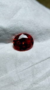 Batu akik sere merah natural nempel kaca