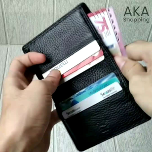 DKU PREMIUM | Dompet Kartu Dompet Mini Card Holder ATM Kulit Sapi Pilihan FREE BOX