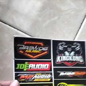 Stiker Sound System Berkualitas Tinggi & Anti Air