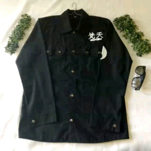 Jaket semi parka sablon  S~3xl.Trucker Kemeja Canvas Pria Gambar