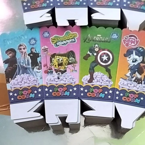 Bungkus Popcorn Duplex/kraft kecil Ukuran 5x9cm