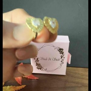 [Studs & Such] 925 Silver Creased Heart Huggie Hoop Earrings With Cubic Zirconia