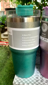 Gelas Vakum Stainles Steel Tumbler Double Layer Tahan Panas dan Dingin Botol Minum 600ml