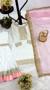 (PRE -ORDER)NEW ARRIVAL TOP SHARARA WITH DUPATTA