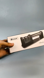 Premier Heavy Duty Non Slip Handheld Kitchen Knife Sharpener - Ceramic And Stainless Steel - 2 In 1