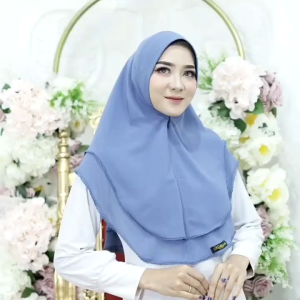 AYUDIS - KHIMAR CERUTY MINI PICOT/RENDA MODEL OVAL 2LAYER SOFT PED/PED ANTEM