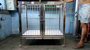 2×3×3 2doors stainless 304 dog cage (HEAVY DUTY)