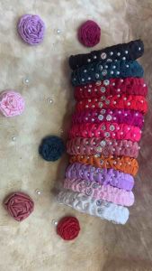 Bờm lụa điểm Ngọckim sa cho mẹ và bé