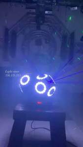 Moving ball 3 đầu 12 bóng kết hợp laser(3 in1) đèn sân khấu moving ba đầu kết hợp laser đèn xoay