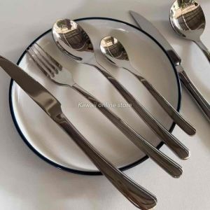 Sendok garpu SUPER TEBAL stainless PREMIUM elegant simple cutlery hotel