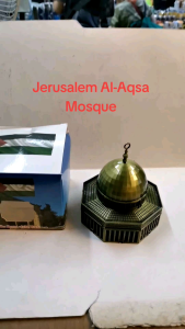 Jerusalem Landmark Al-Aqsa Mosque Metal Display Model 9.5x9.5x8.5cm High-Quality Home Decor Souvenir Gift Decoration