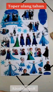 CETAK TOPER KUE ULANG TAHUN BISA REQUEST GAMBAR