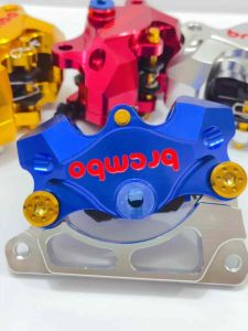 Kaliper BMBO 2 Piston & Breket Bolong Disc 220mm untuk Motor Matic