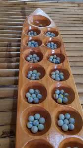 รางหมากขุม รางหมากหลุม เรือหลุม แถมลูกแก้ว 100 ลูกทุกราง