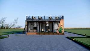 แบบบ้านโมเดิร์น 1 ชั้น คาเฟ่ที่พักอาศัย