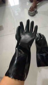 Sarung tangan kompan panjang hitam 1 PASANG