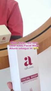 Facial wash alluvia / pembersih wajah dengan brush