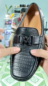 Giày lười nam Giày mọi nam  trẻ đẹp da bò mềm mại  đế âm  đế thấp không lo sợ hở  keo