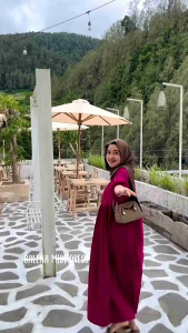 Balena Midi Dres Kaos Dres Polos Kekinian