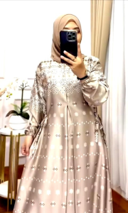 Desain Gamis Elegan: Gamis Sutra Motif, Gamis Jumbo Busui & Gamis Lebaran Mewah