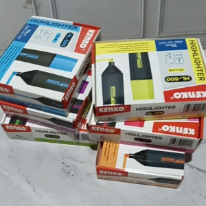 Kenko Highlighter Chisel Tip Warna-Warni 5 &10 Pcs