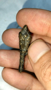 Patung kecil bunga wijaya kusuma warna hitam ori